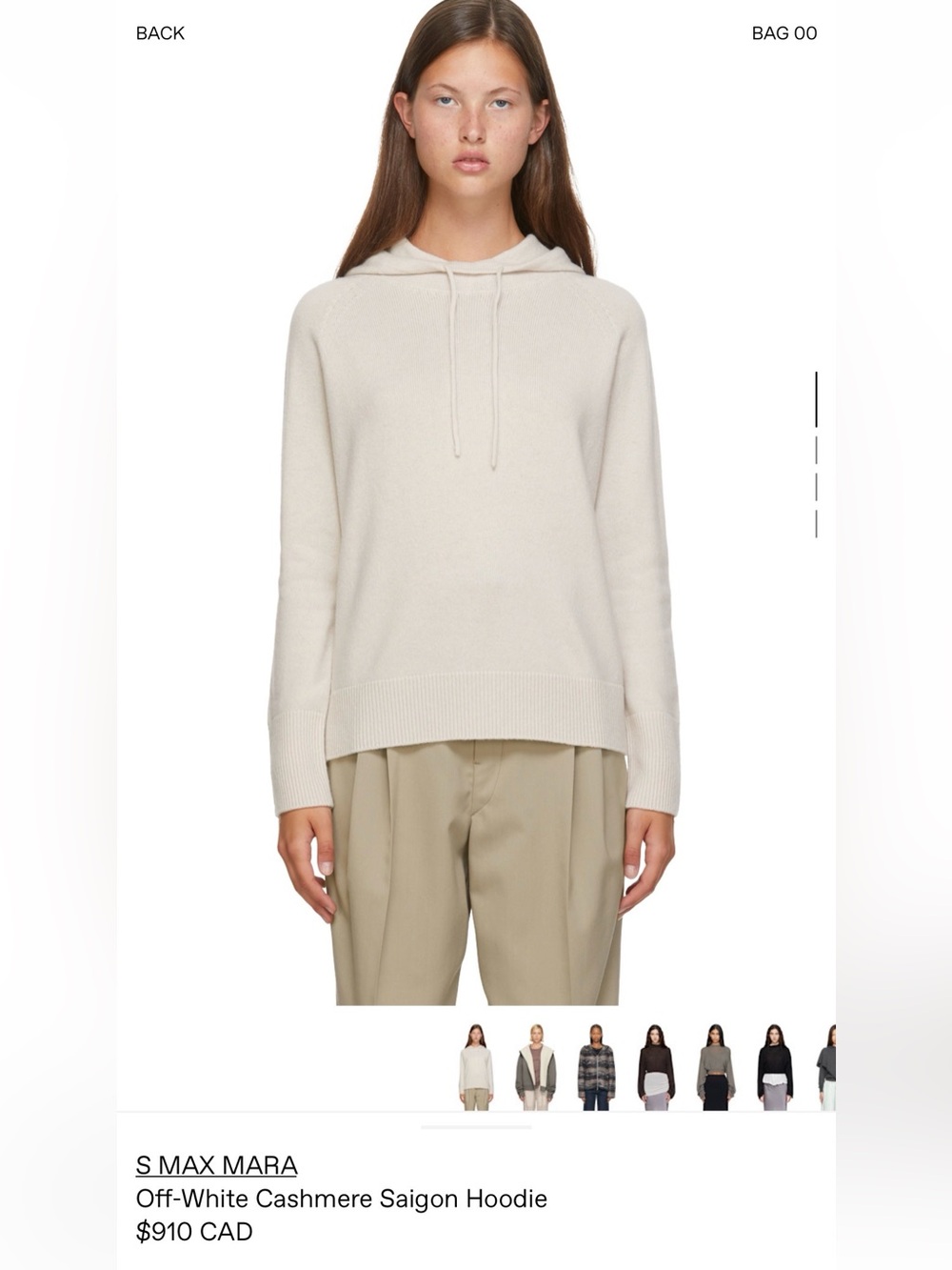 S MAX MARA
Off-White Cashmere Saigon Hoodie